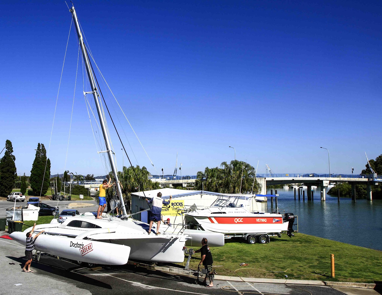 Sailing at the Port Curtis Sailing Club, Gladstone, Queensland A new