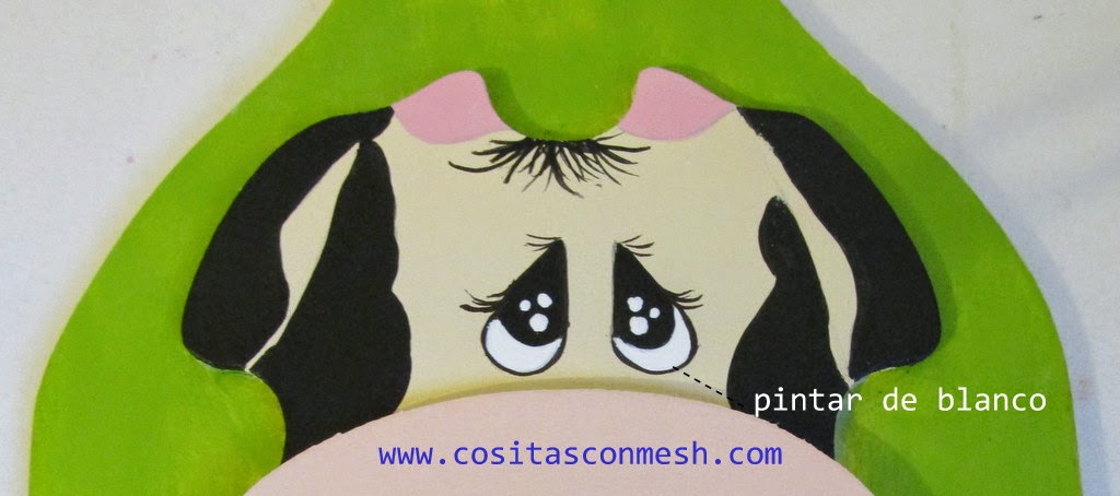Cómo pintar una vaquita en madera ~ cositasconmesh