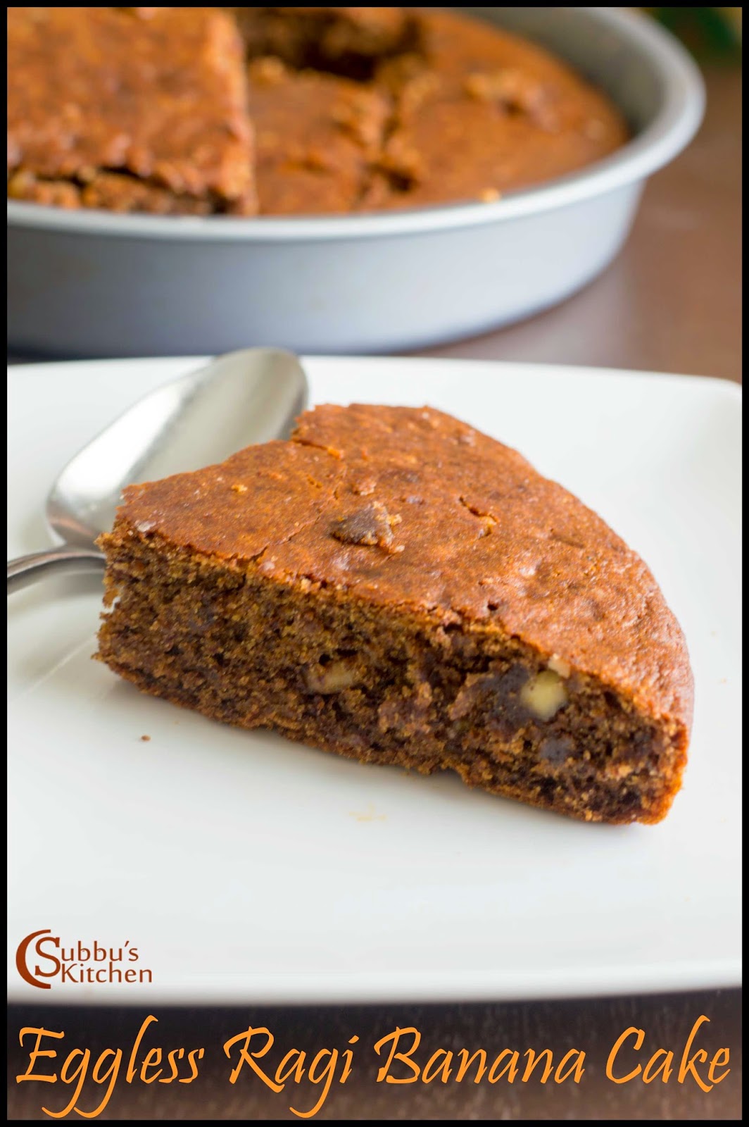 Pressure Cooker Eggless Ragi Banana Cake Recipe Subbus Kitchen