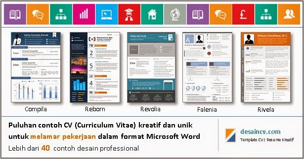desain cv kreatif contoh cv kreatif download link contoh template cv word