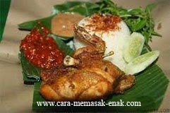 resep praktis (mudah) memasak masakan (makanan) khas lamongan ayam goreng spesial enak, gurih, nikmat, lezat