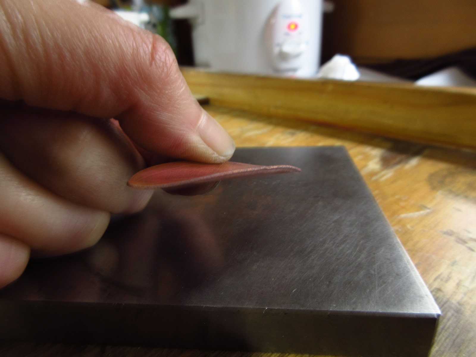 New Earrings Using Patterned Bronze Sheet