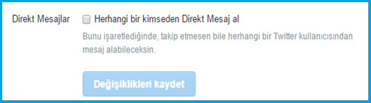 Twitter Direk Mesaj Alma Nasıl Kapatılır Twitter Direk Mesaj Alma Nasıl Kapatılır