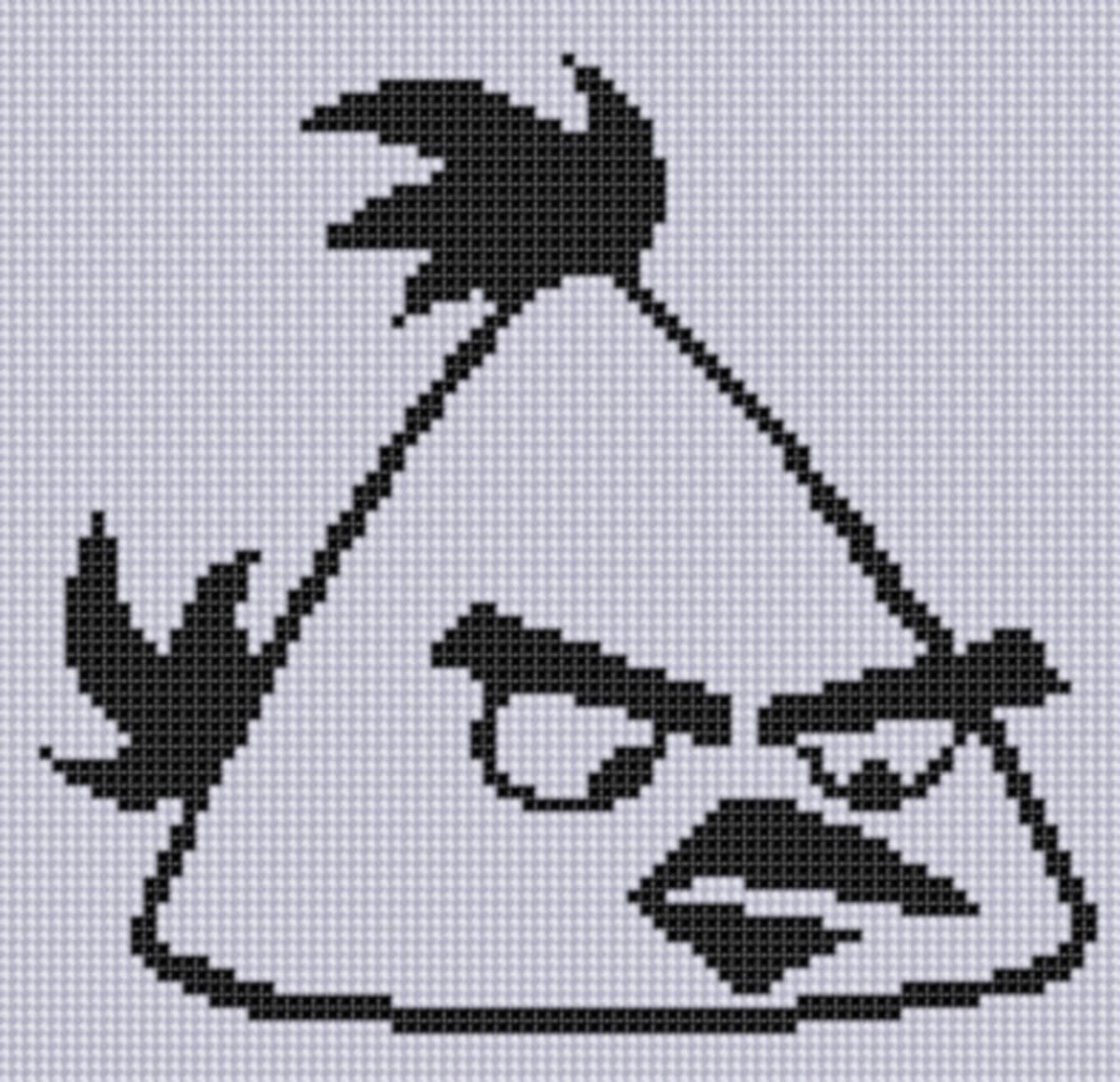 Brace Face Patterns Angry Birds 2 Cross Stitch Pattern