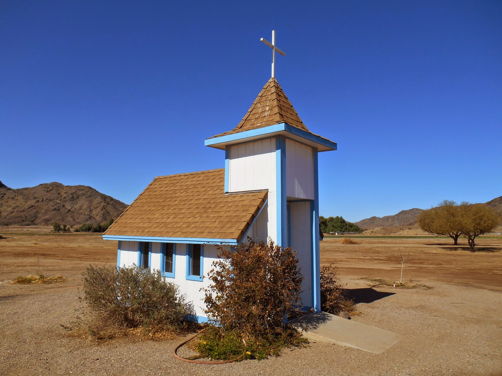 Bob & Sharon'sTravel Adventures Tiny Church 02/09/15 Yuma, AZ
