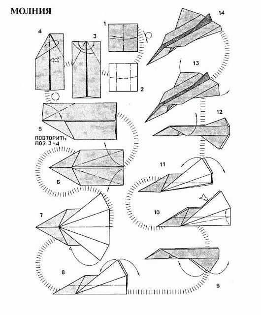 Инструкция бумажные самолеты