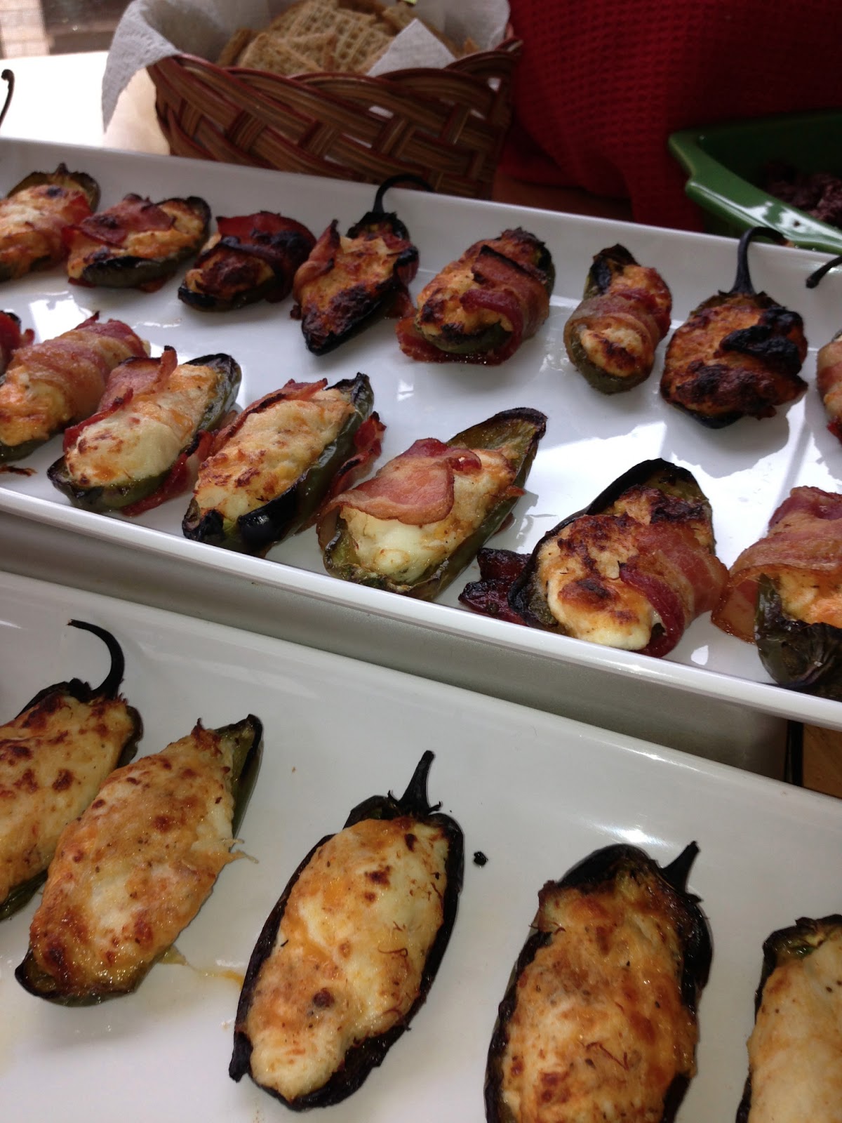 Crab Stuffed Jalapenos Wrapped in Bacon