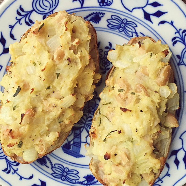 Picky Diet Meatless Monday Delicious Double Baked Potatoes
