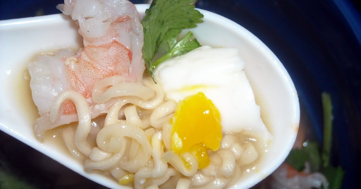 Red Kitchen Recipes Ramen with Shrimp & Poached Egg