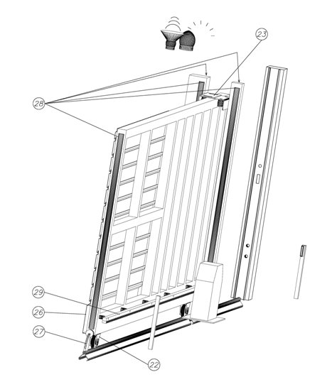 Puertas Automáticas: Puerta corredera - Componentes