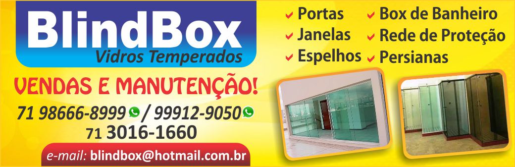BlindBox Vidro temperado para Box de Banheiro em Salvador 71 9912-9050