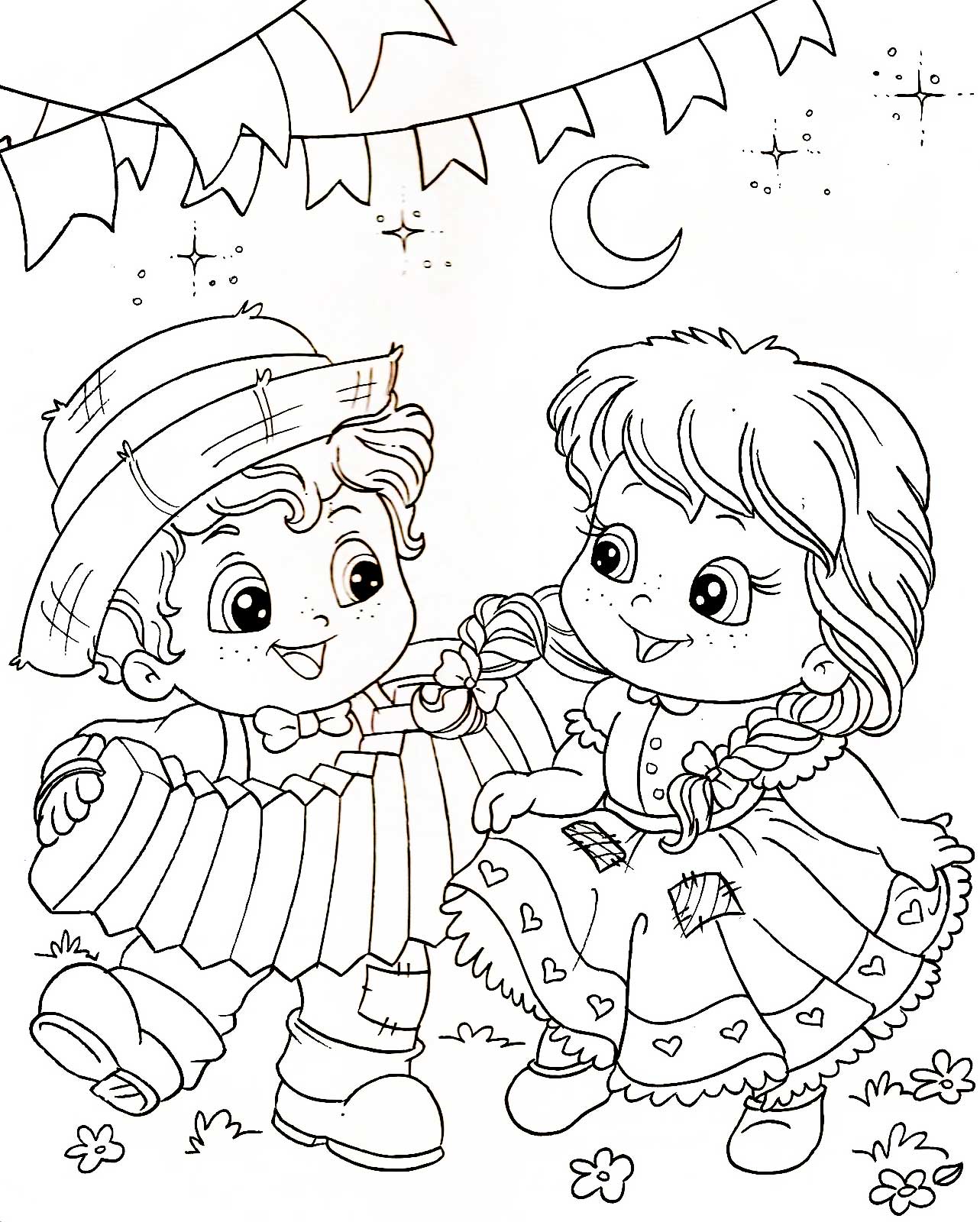 Cantinho Educativo Atividades para colorir Quadrilha