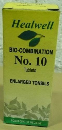 Healwell BIO-COMBINATION NO.10 (ENLARGED TONSILS) bio-combination no 10 for enlarged tonsils