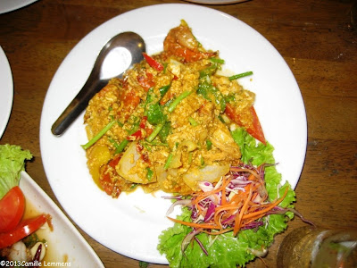 Curry powder with soft shell crab