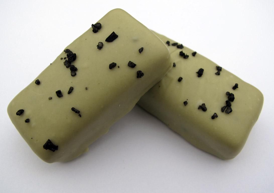 Matcha Chocolate Covered Caramels