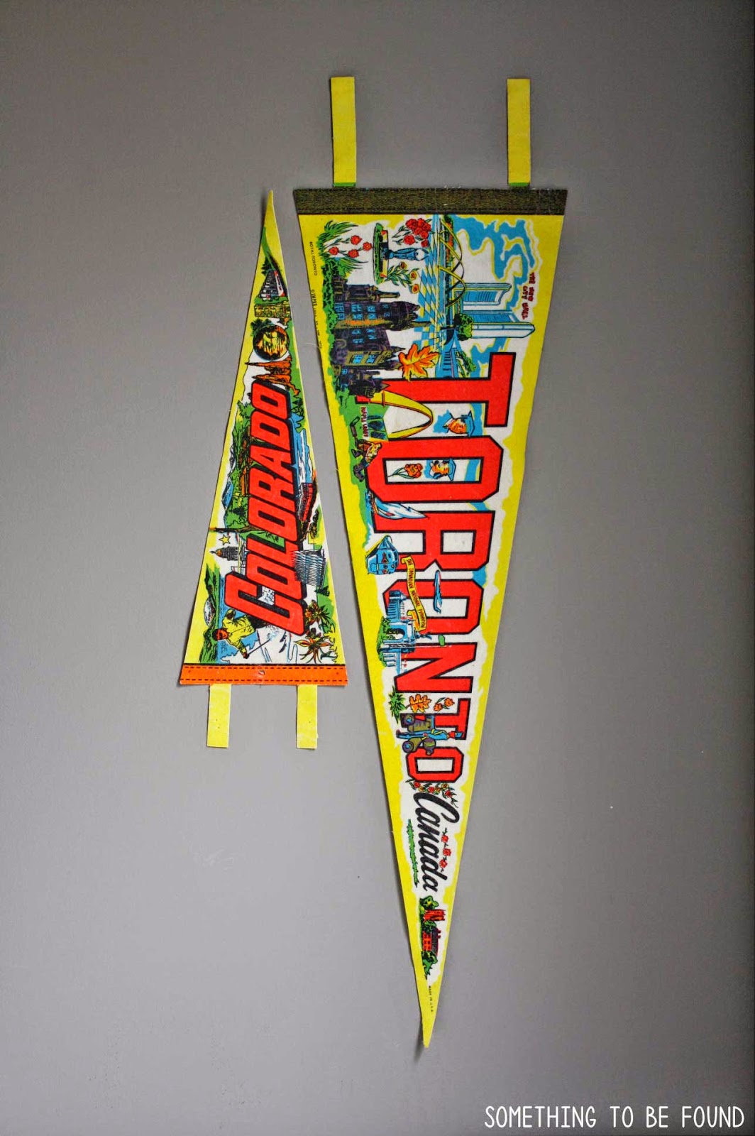 Fluorescent Colorado and Toronto Pennants | Something to be Found