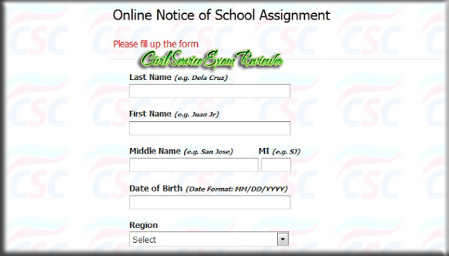 Online Notice of School Assignment Online Notice of School Assignment