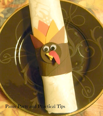Turkey Napkin Rings perfect for Thanksgiving 