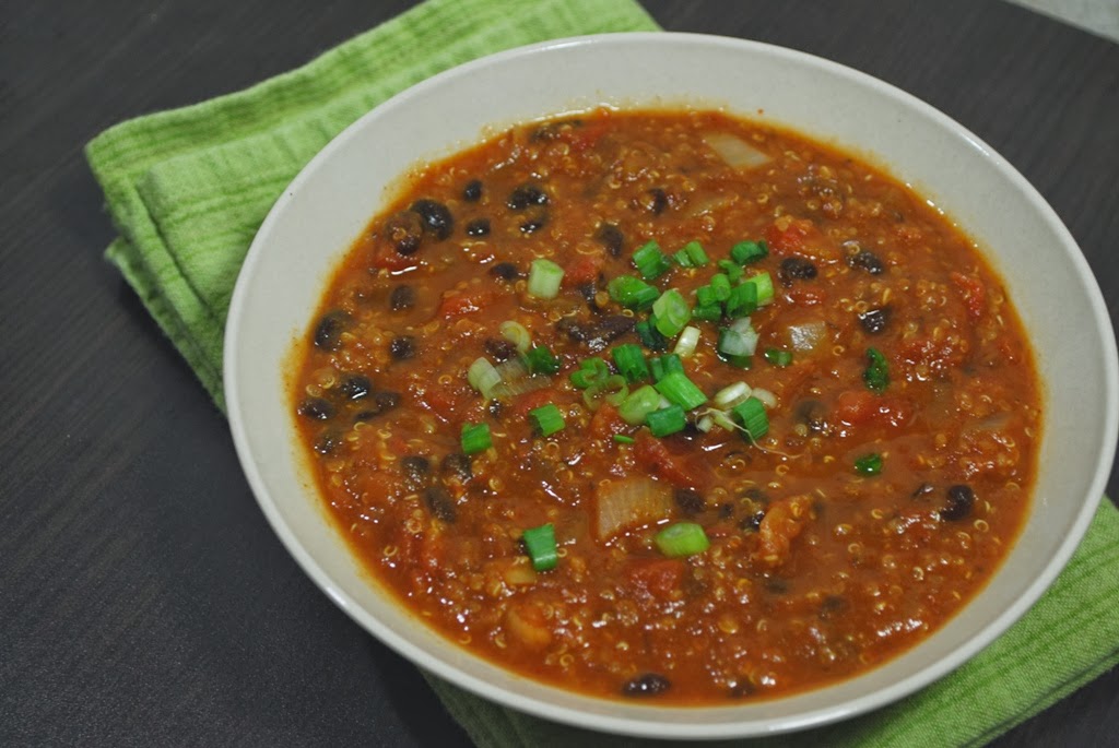 Hearty Helpings Pumpkin, Black Bean & Quinoa Chili