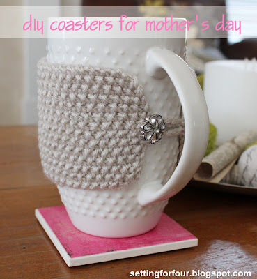 Learn how to make these beautiful Gift DIY Coasters - they are so easy to make with Mod Podge and scrapbook paper! Make a set for your home and for gifts! They make fabulous hostess gifts, Mother's Day, birthday, Christmas gifts and stocking stuffers!