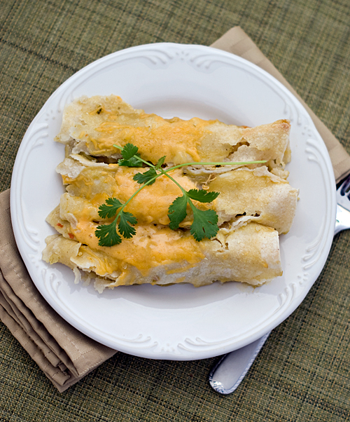 Chicken Enchiladas Heat Oven to 350