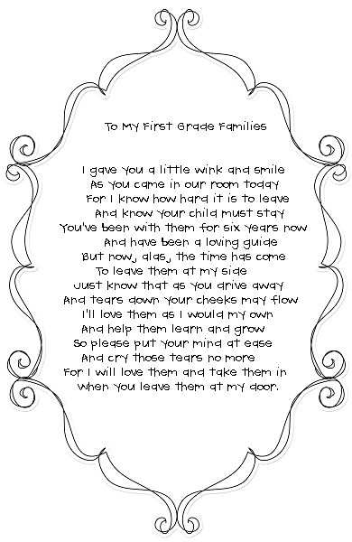 Langston's Learners: To My First Grade Families