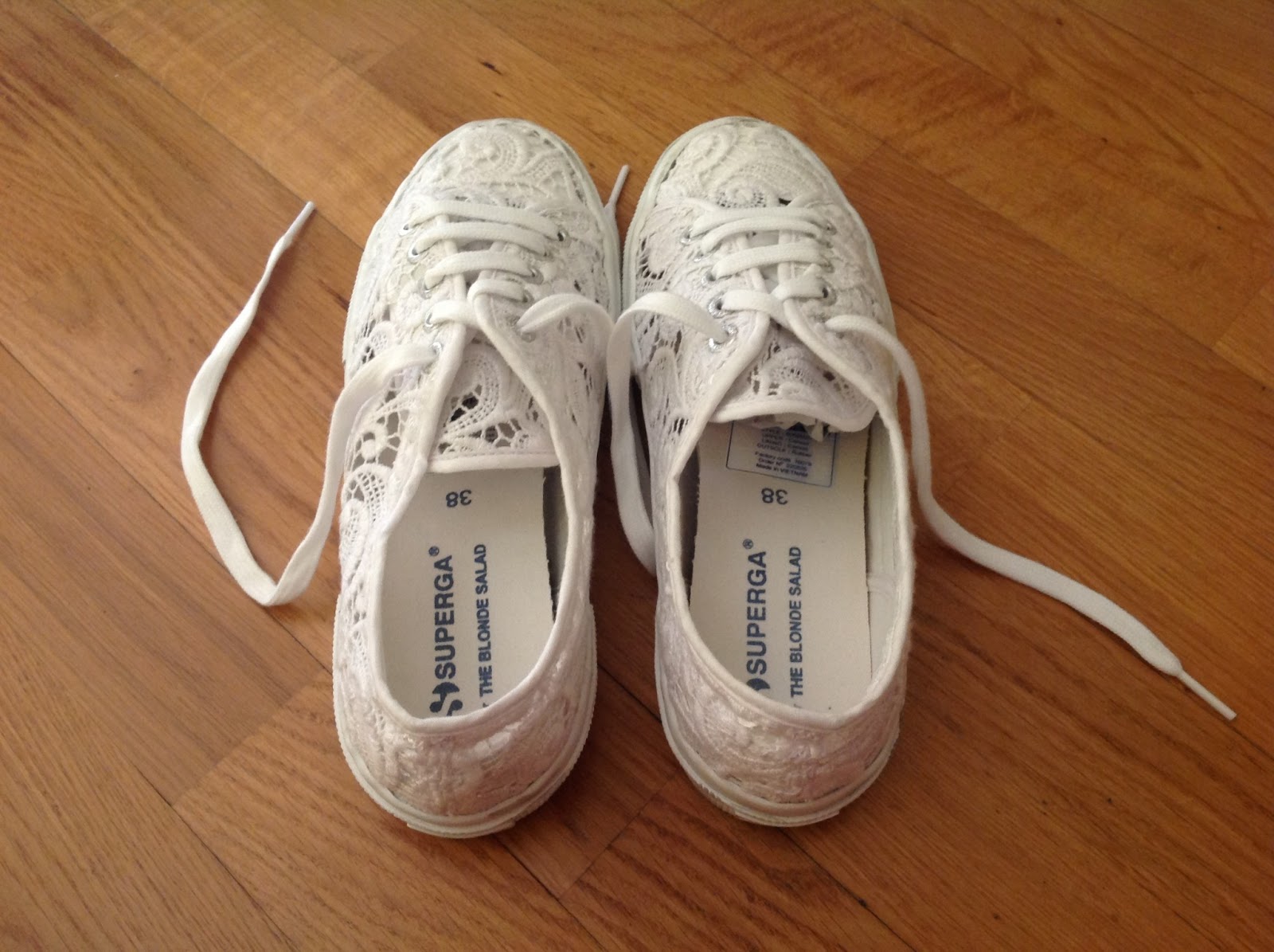 superga bianche macrame