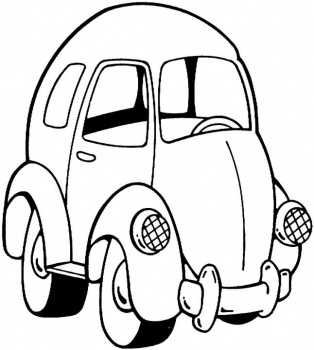 Cute Car Colorig Pages