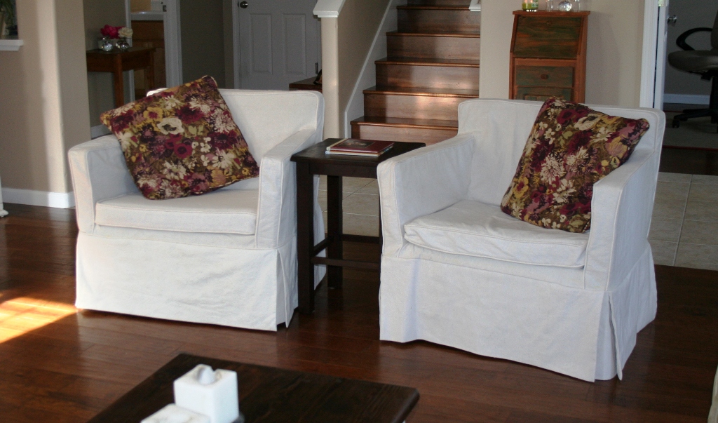 Mimi's Handmade Happenings Slipcovers with Canvas Drop Cloths