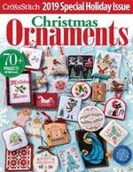 FIND BLUE RIBBON DESIGNS IN THE JUST CROSSSTITCH 2019 ANNUAL CHRISTMAS ORNAMENT ISSUE