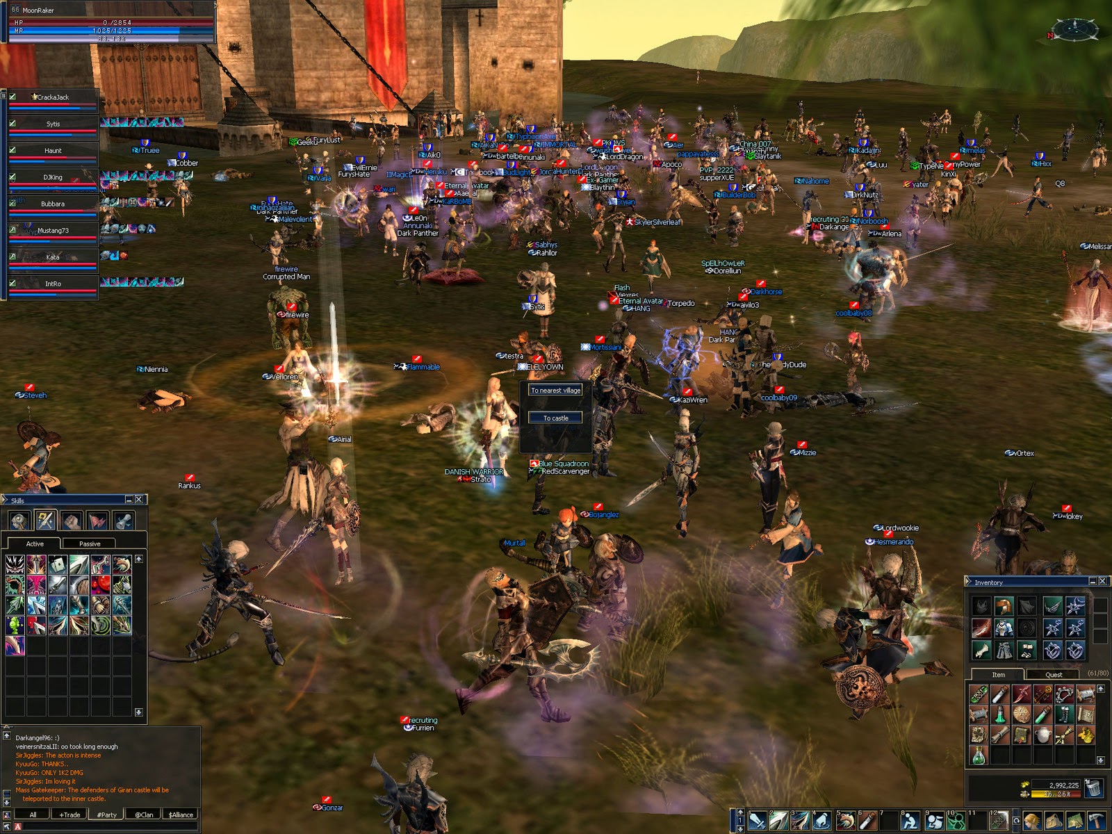 Gameplay Lineage 2 MMORPG Screenshot