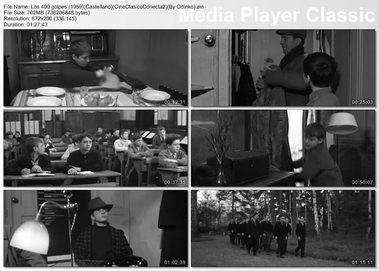 Los cuatrocientos golpes | 1954 | Capturas Los cuatrocientos golpes | 1954 | Les Quatre cents coups | Secuencias de la película