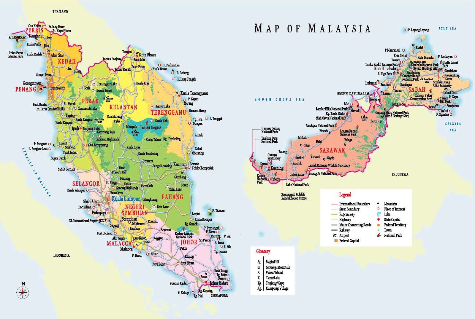 Malaysia Geography Koleksi Peta