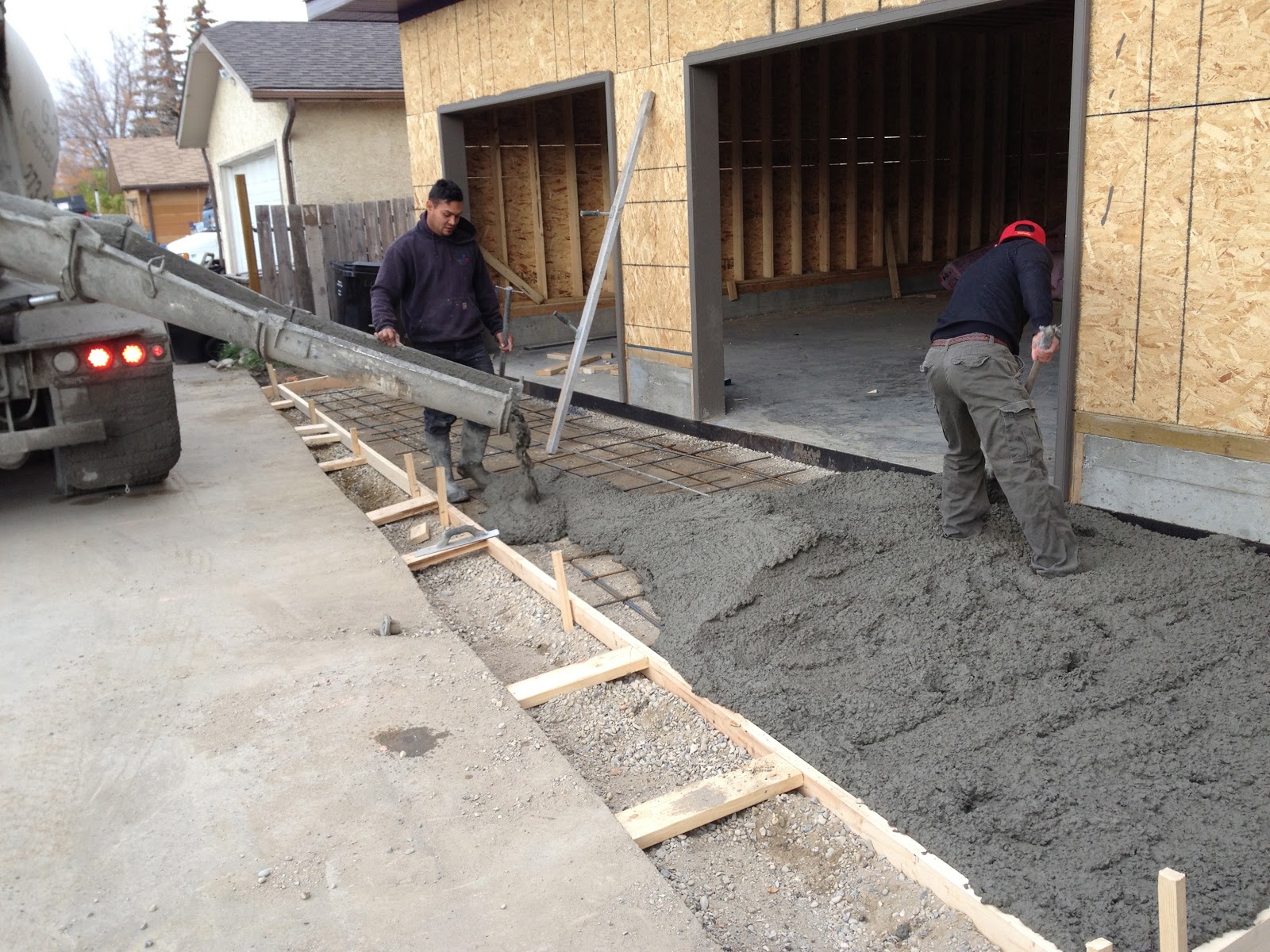Ron and Nancy Leishman October 14 Concrete Apron