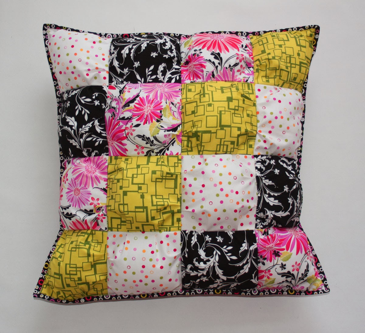 Inspired by Fabric Puff Pillow Tutorial