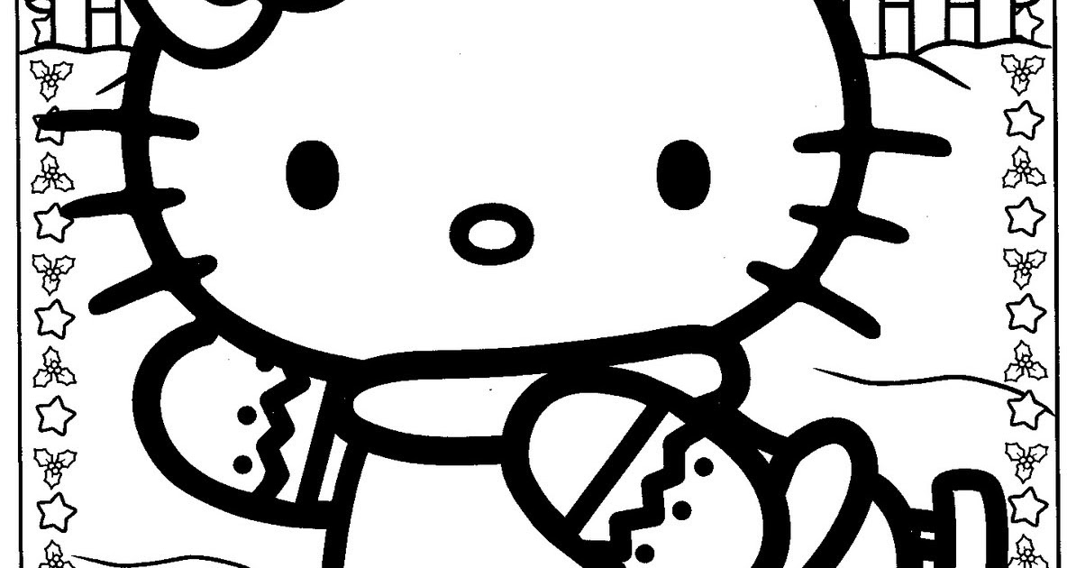 Hello Kitty Christmas Coloring Pages #1 | Hello Kitty Forever