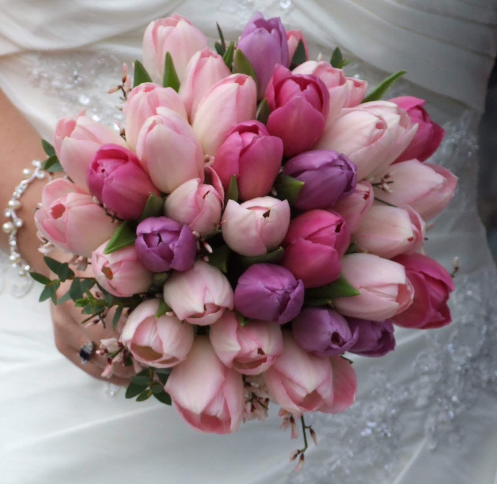 Beautiful Bridal Tulip Wedding Bouquets Pink Tulip Bouquet