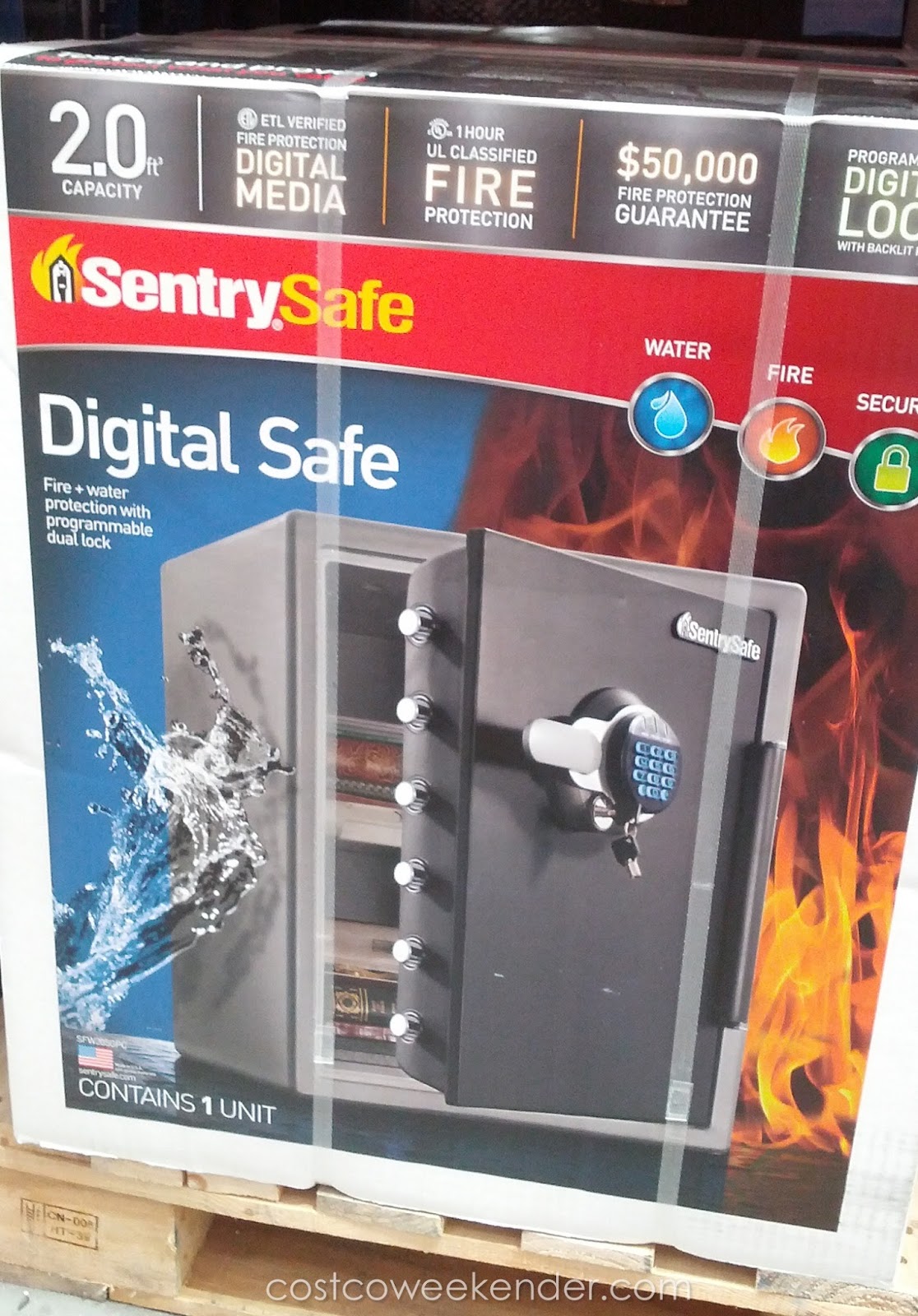 SentrySafe SFW205GPC Digital Safe Costco Weekender