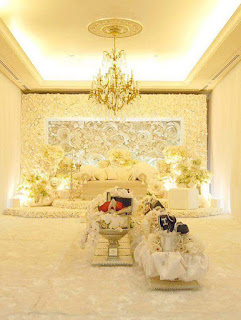 pelamin cantik bunga putih pelamin cantik 2017