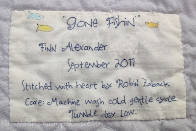 Gone Fishin' label