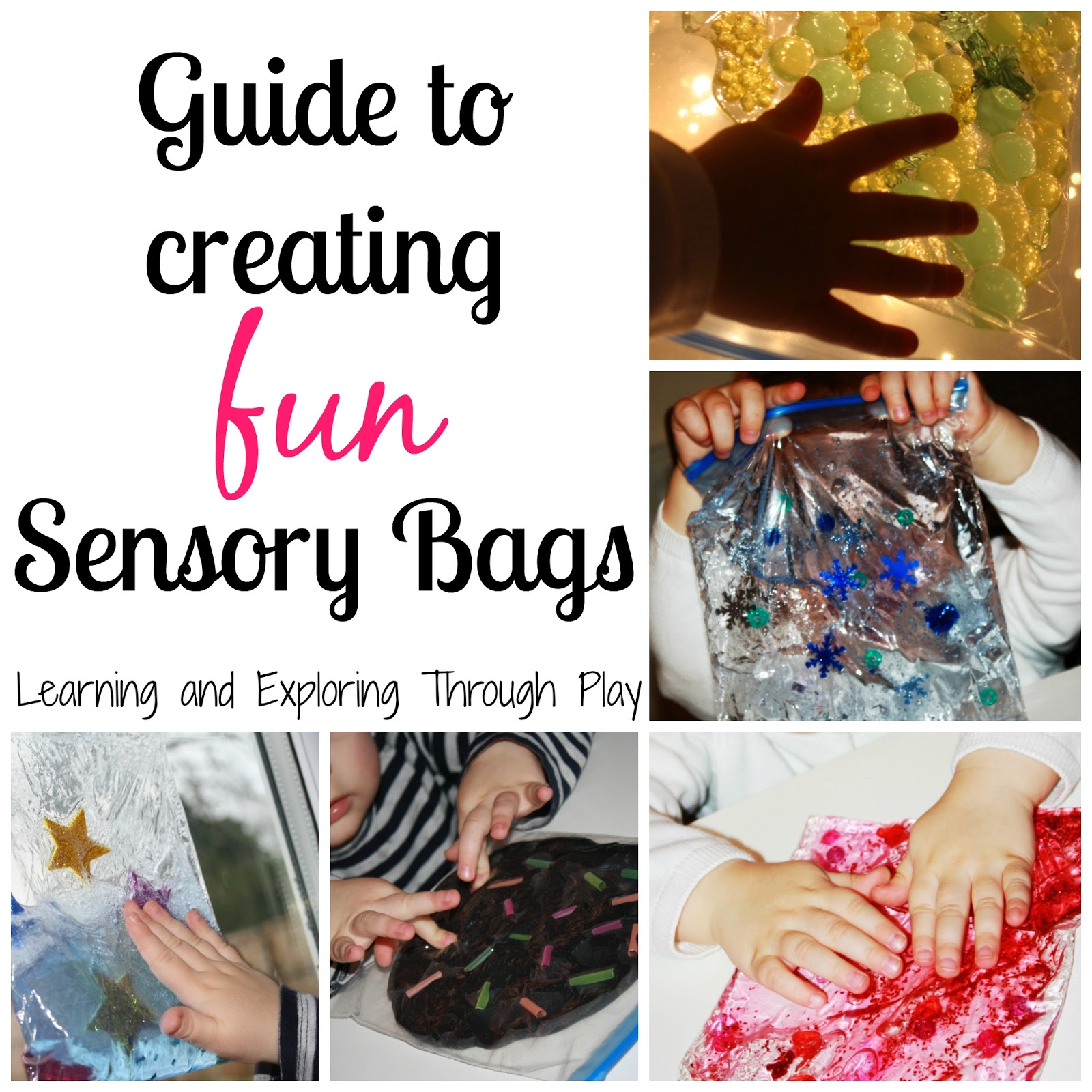 Learning and Exploring Through Play Sensory Bags