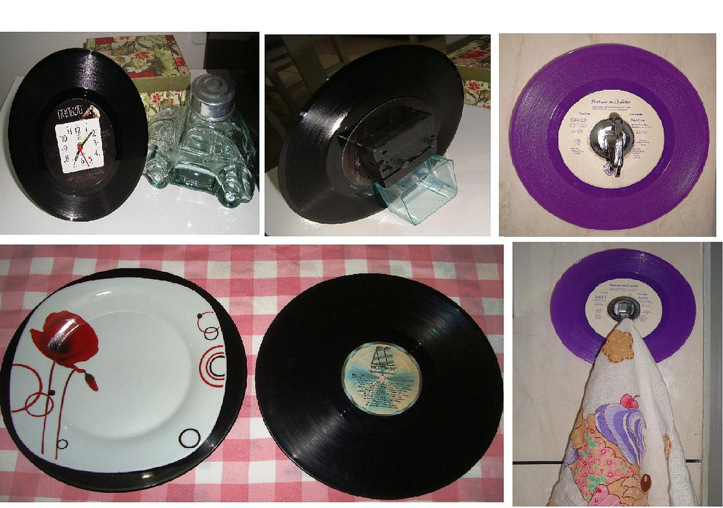 decoracao cozinha diy: reciclagem: Relógio de mesa, jogo americano e porta pano de cozinha decoracao cozinha diy: reciclagem: Relógio de mesa, jogo americano e porta pano de cozinha