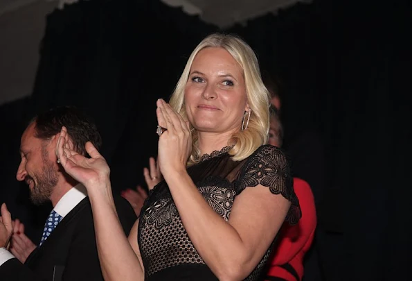 Crown Prince Haakon of Norway and Crown Princess Mette-Marit of Norway attends the 2015 Nobel Peace Prize Concert at Telenor Arena