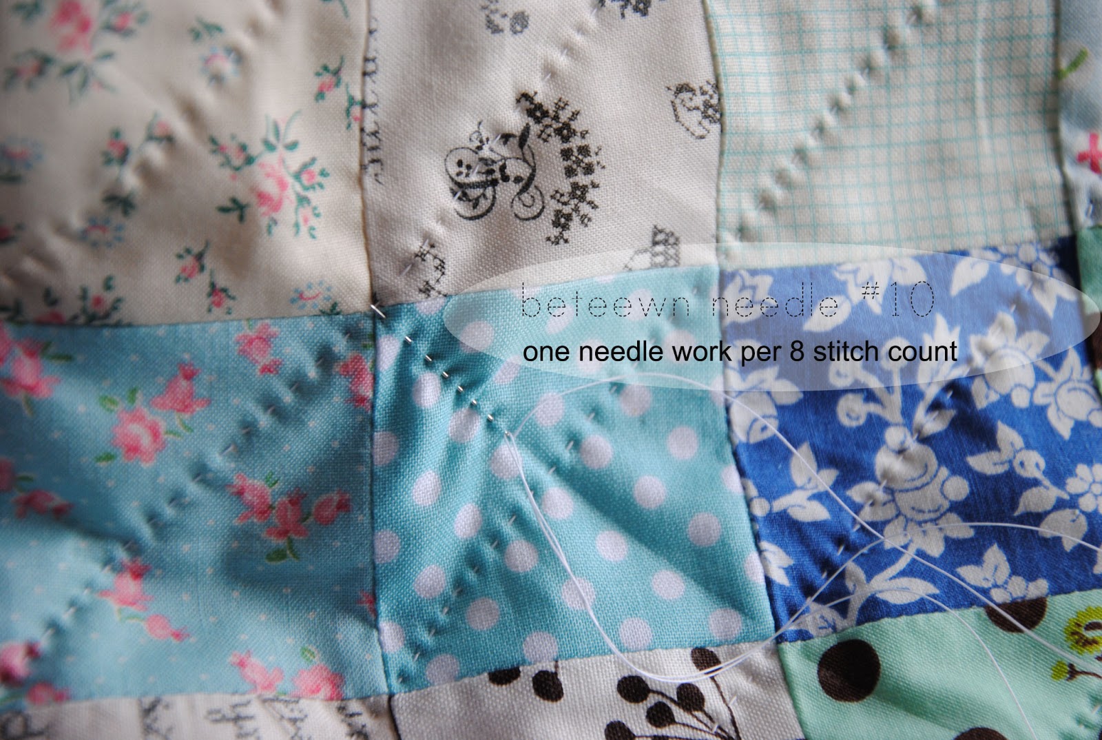 1/4" mark About handquilting