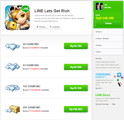 Line coupon get rich telkomsel