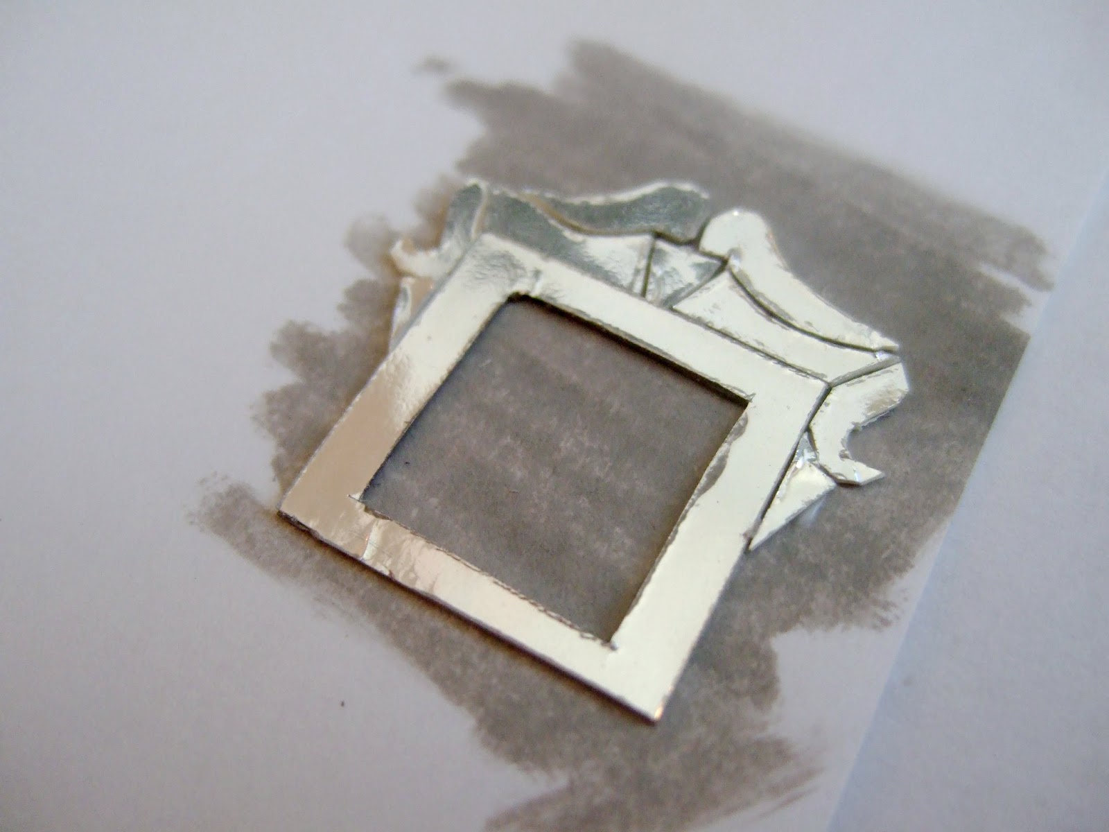 Wasting Gold Paper Tutorial How To Make a Mirror in Miniature