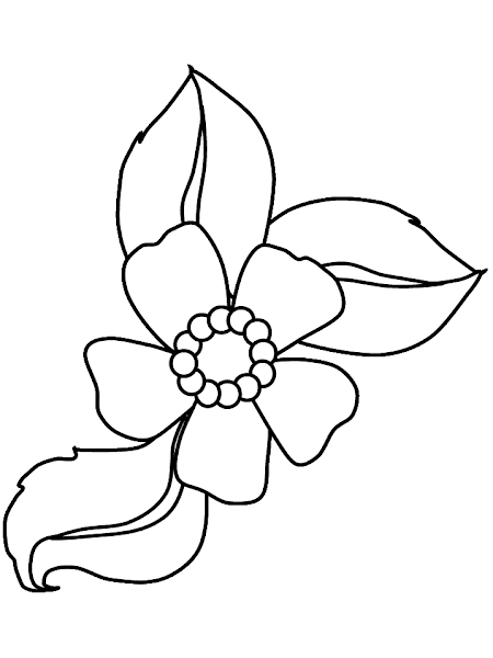 Flower Coloring Book Pages