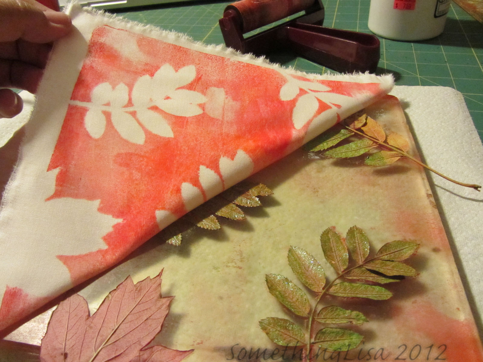 Gelli Plate Tutorial with Leaves