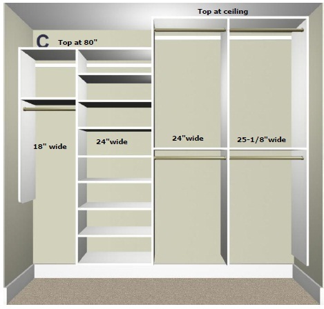 closets california closet layout designs experience notes shelves