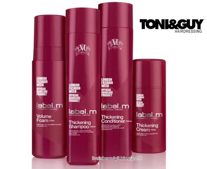 Toni&Guy, Label.m Thickening Range Line Preview Live In Beauty